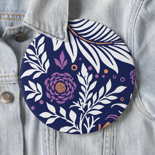 Floral Design 22 Ronde Button 6,0 Cm (In situ)