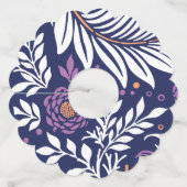 Floral Design 22 Wijnglaslabel (Achterkant)