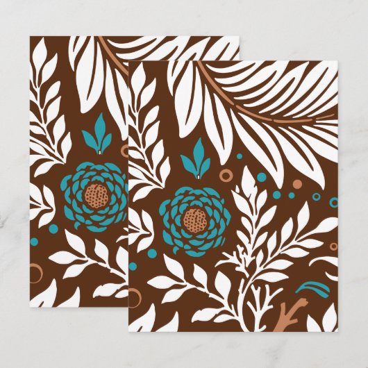 Floral Design 23 Notitiekaartje (Voorkant / Achterkant)