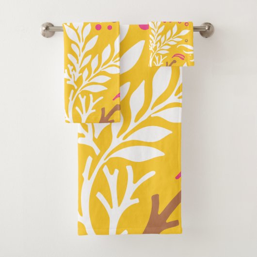 Floral Design 24 Bad Handdoek (Insitu)