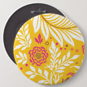 Floral Design 24 Ronde Button 6,0 Cm (Voorkant /achterkant)