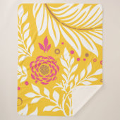 Floral Design 24 Sherpa Deken (Voorkant)