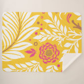 Floral Design 24 Sherpa Deken (Voorkant (horizontaal))