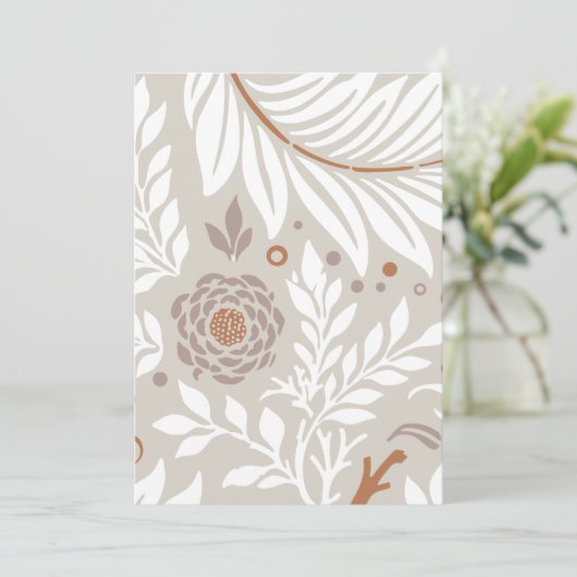 Floral Design 25 Bedankkaart (Staand voorkant)