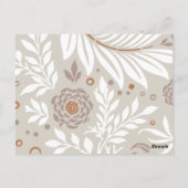 Floral Design 25 Briefkaart (Achterkant)
