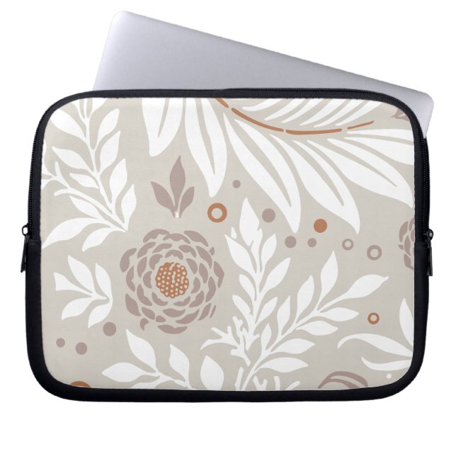 Floral Design 25 Laptop Sleeve (Voorkant)