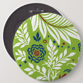 Floral Design 27 Ronde Button 6,0 Cm (Voorkant /achterkant)