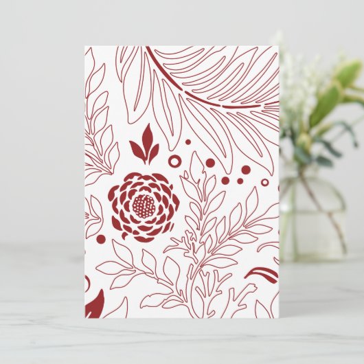 Floral Design 28 Bedankkaart (Staand voorkant)