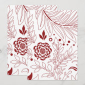 Floral Design 28 Bedankkaart (Voorkant / Achterkant)