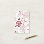 Floral Design 28 Post-it® Notes (Op bureau)