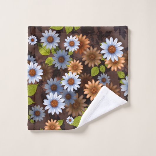 Floral Design 2 Bad Handdoek (Wasdoekje)