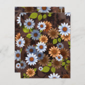 Floral Design 2 Briefkaart (Voorkant / Achterkant)