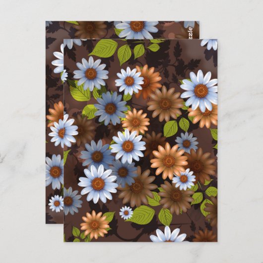 Floral Design 2 Briefkaart (Voorkant / Achterkant)