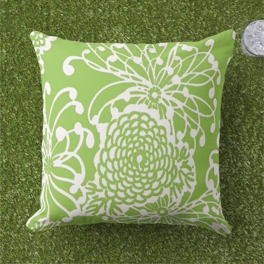  Floral Design #2 Buitenkussen (Gras)