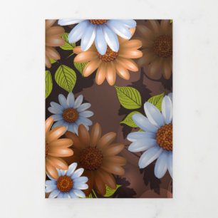 Floral Design 2 Drieluik Wenskaart