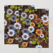 Floral Design 2 Notitiekaartje (Voorkant / Achterkant)