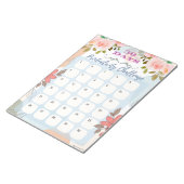 Floral Design 30 dagen Productiviteitsuitdaging Notitieblok (Schuin)