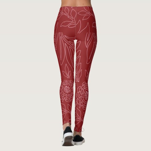 Floral Design 30 Leggings (Achterkant)