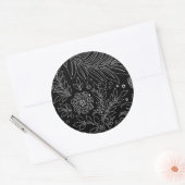 Floral Design 31 Ronde Sticker (Envelop)