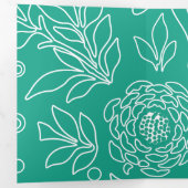 Floral Design 34 Drieluik Wenskaart (Binnenzijde eerst)