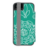 Floral Design 34 Incipio iPhone Portemonnee Hoesje (Agenda Achterkant)
