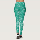 Floral Design 34 Leggings (Achterkant)
