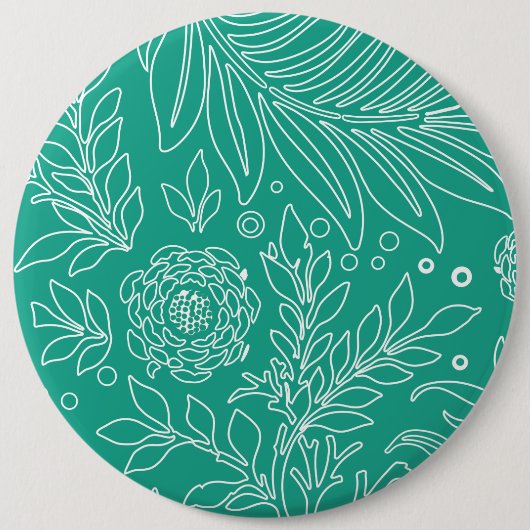 Floral Design 34 Ronde Button 6,0 Cm (Voorkant)