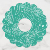 Floral Design 34 Wijnglaslabel (Achterkant)