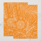 Floral Design 35 Bedankkaart (Voorkant / Achterkant)