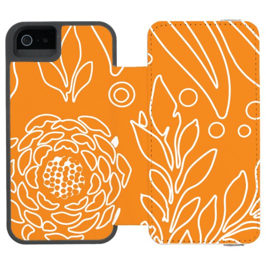 Floral Design 35 Incipio iPhone Portemonnee Hoesje (Agenda Open)