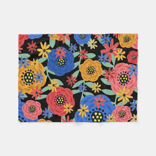 Floral Design 3618 Fleece Deken (Voorkant (Horizontaal))