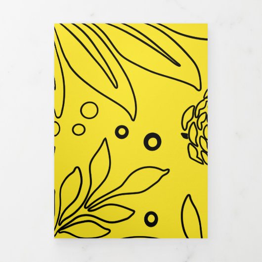 Floral Design 36 Drieluik Wenskaart (Cover)