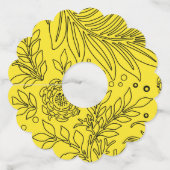 Floral Design 36 Wijnglaslabel (Achterkant)