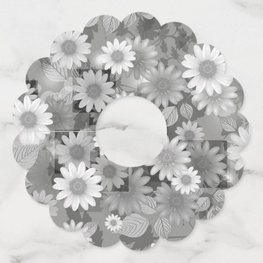 Floral Design 3 Wijnglaslabel (Achterkant)