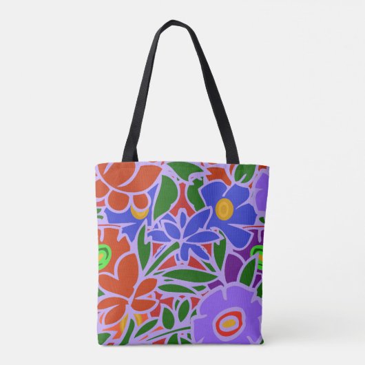 Floral design #5 tote bag (Achterkant)