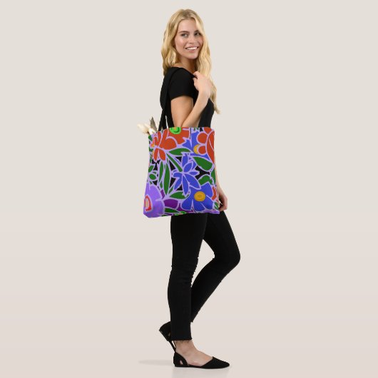 Floral design #5 tote bag (Op model)