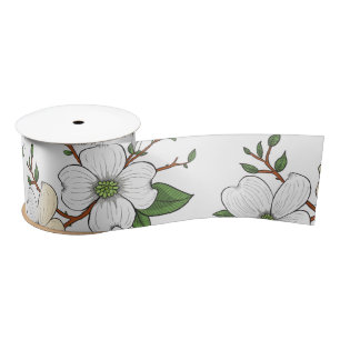 Floral design 7 satijnen lint