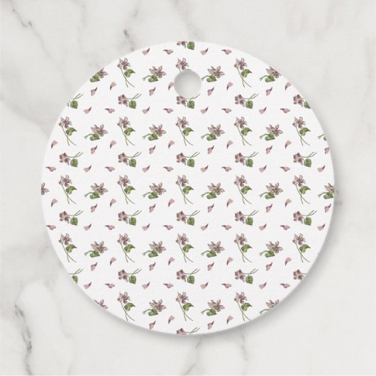 Floral design bedankjes labels (Achterkant)