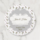 Floral design bedankjes labels (Voorkant)