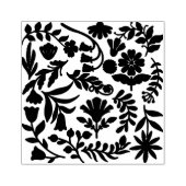 Floral design boho block print rubberstempel (Afrduk)