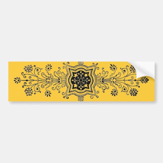 Floral design bumpersticker (Voorkant)