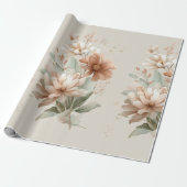floral design cadeaupapier (Uitgerold)