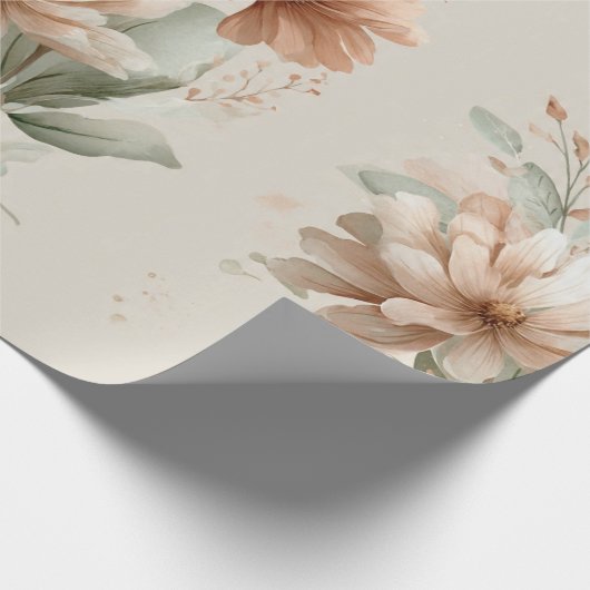 floral design cadeaupapier (Hoek)