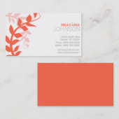 Floral Design Calling Cards Contactkaartje (Voorkant / Achterkant)