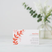 Floral Design Calling Cards Contactkaartje (Staand voorkant)