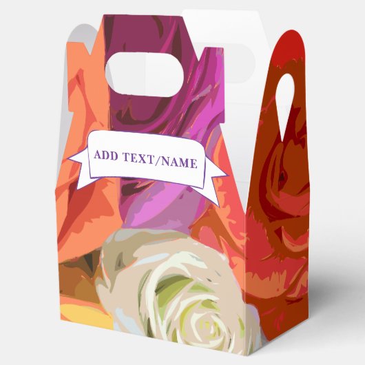 Floral Design Custom Name Bedankdoosjes (Geopend)