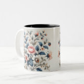 Floral Design Elegante koffie Mok (Voorkant links)