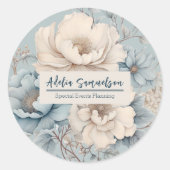  Floral Design Event Planner Promotional Business Ronde Sticker (Voorkant)