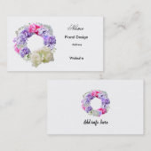 Floral Design Flower WreatVisitekaartje Visitekaartje (Voorkant / Achterkant)