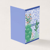Floral Design Folded Visitekaartje (Buitenkant)